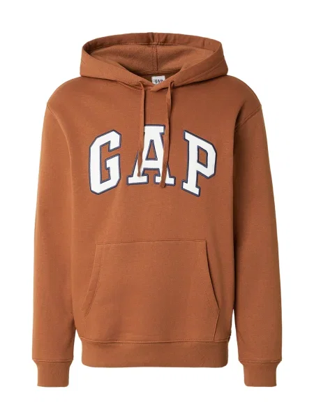 GAP Sweater majica HERITAGE mornarsko plava / konjak bijela