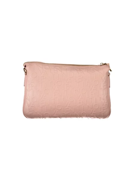 Lniana torebka crossbody Valentino By Mario Valentino różowa