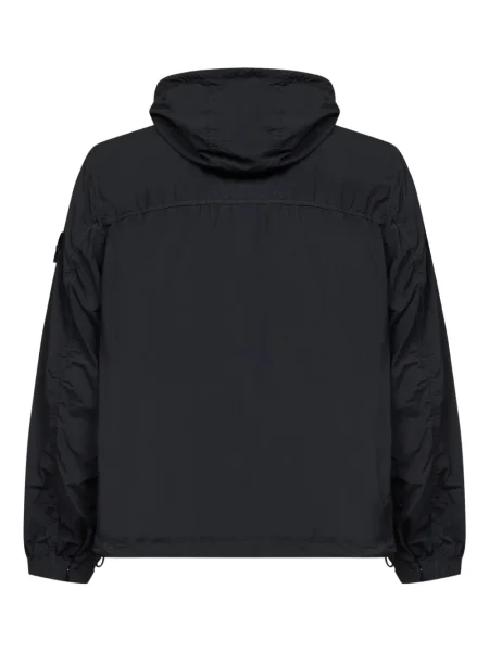 Geacă Stone Island cu glugă cu strasuri negru