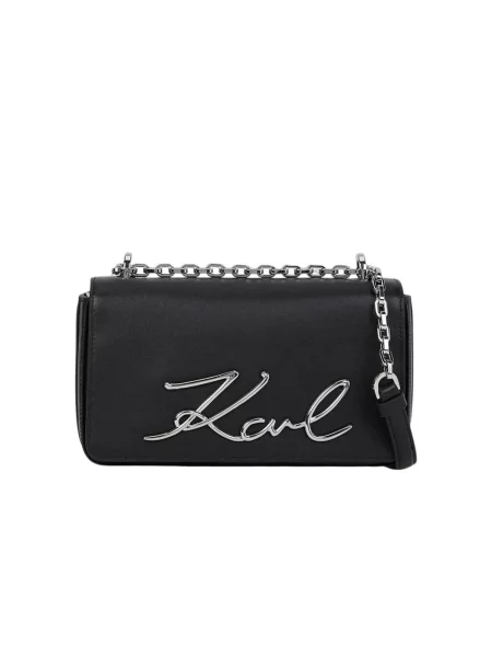 Karl Lagerfeld Taška cez rameno Signature' čierna