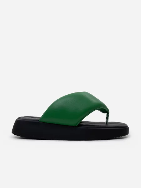 Шкіряні В'єтнамки ISSA Plus зелений