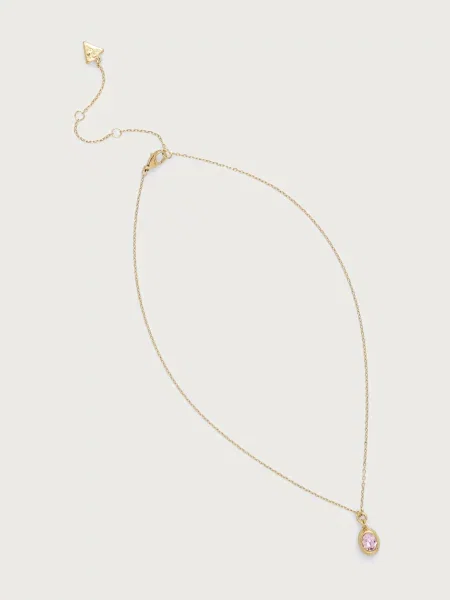 Guess lănțișor cu pandantiv pentru femei din oțel inoxidabil cu zirconiu cubic DIVINE