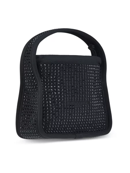 Torebka Alexander Wang z cekinami pleciona czarna