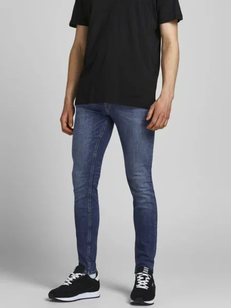 JACK & JONES Džínsy JJILiam / tmavomodrá modrá