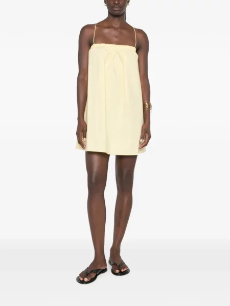 Rochie mini Matteau cu volane galben