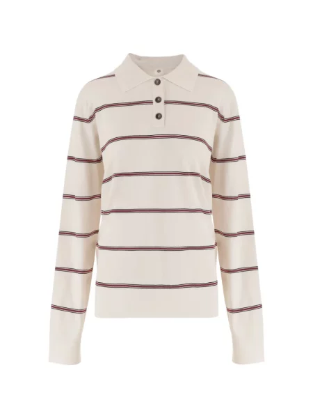 Lung tricou polo The Garment cu dungi