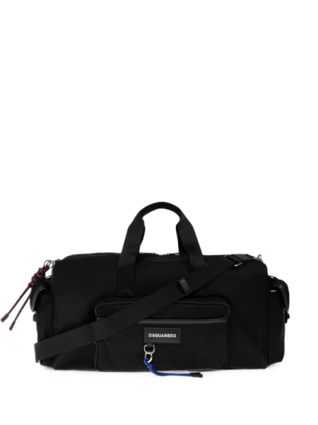 Geantă Dsquared2 cu autograf negru