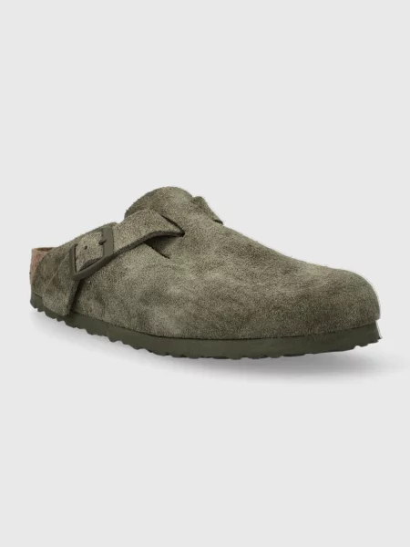 Замшевые шлепанцы Birkenstock