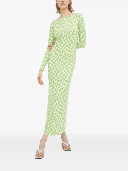 Rochie midi Résumé până la genunchi de costum verde