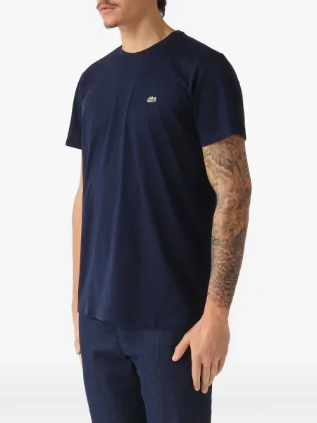 Tricou Lacoste cu autograf albastru