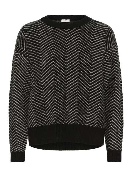 Kaffe Svetr KAbitzy černá bílá