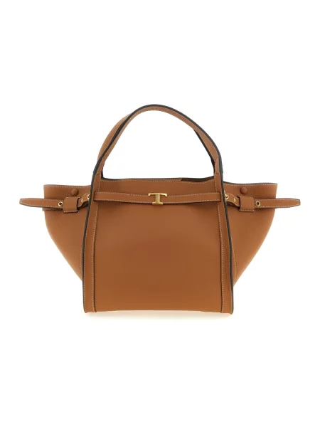 Shopperka Tod's skórzana brązowa