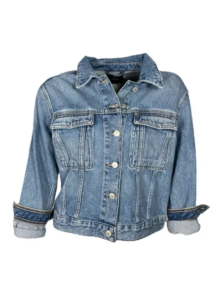 Kurtka jeansowa Denham niebieska