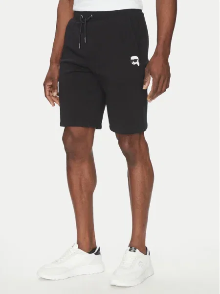 KARL LAGERFELD Pantaloni scurți sport negru