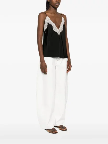 Top Forte Forte koronkowy czarny