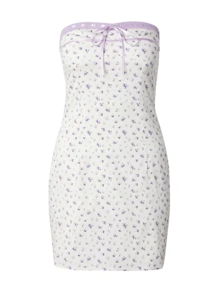 Millane Šaty levanduľová biela