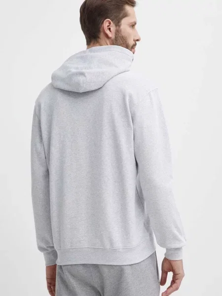 Mikina adidas Originals s kapucí melanžová šedá