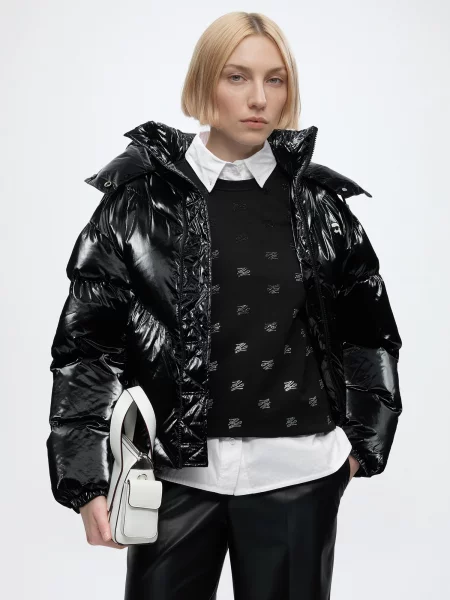 Karl Lagerfeld Zimná bunda Ikon' čierna