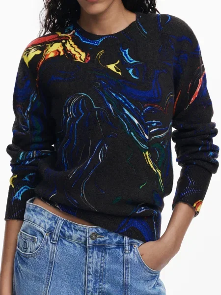 DESIGUAL Pulóverek és kardigánok fekete