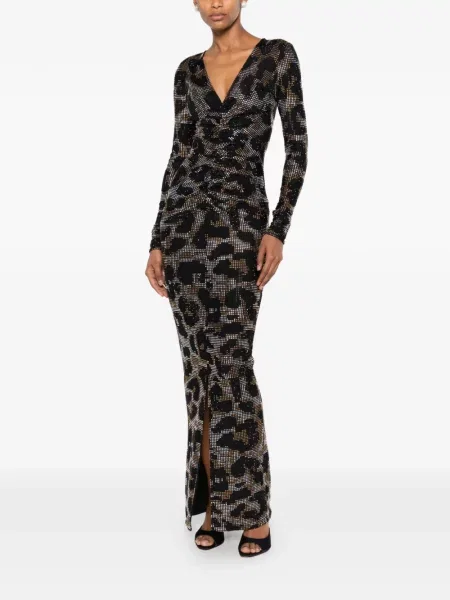 Rochie Miron cu volane negru