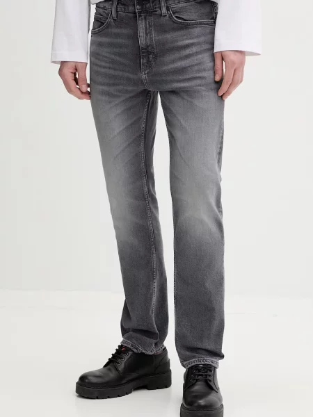 HUGO blugi slim fit pentru bărbați gri