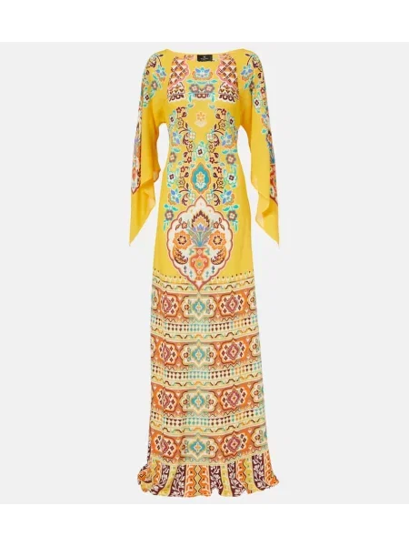 Maksi sukienka maxi Etro z nadrukiem garniturowa