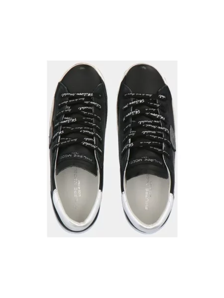 Sneakersy Philippe Model skórzane do tenisa czarne