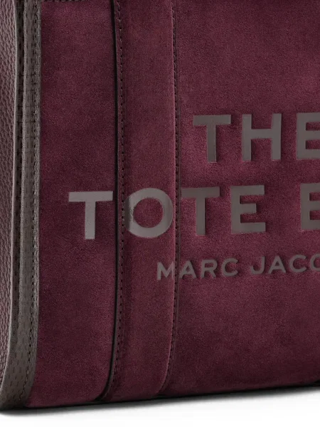 Geantă Marc Jacobs din piele de căprioară violet