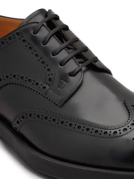 Pantofi derby Tod's din piele negru