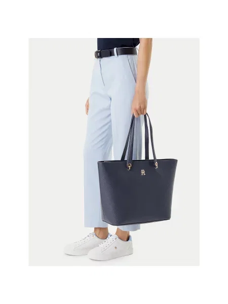 Kabelka Tommy Hilfiger modrá