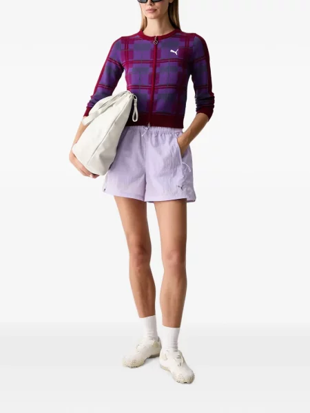 Pantaloni scurți Puma cu imagine alergare violet