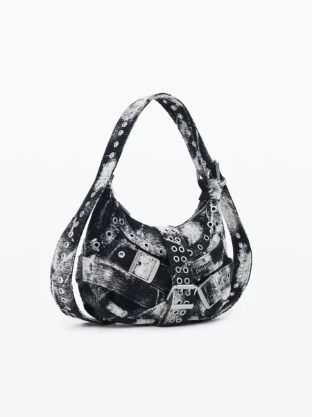 Geanta crossbody Desigual alb