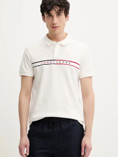 Tommy Jeans polo tričko bílé