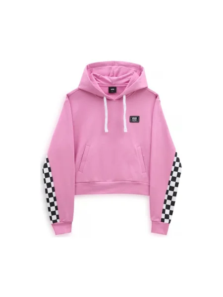 Hanorac cu glugă Vans în carouri roz