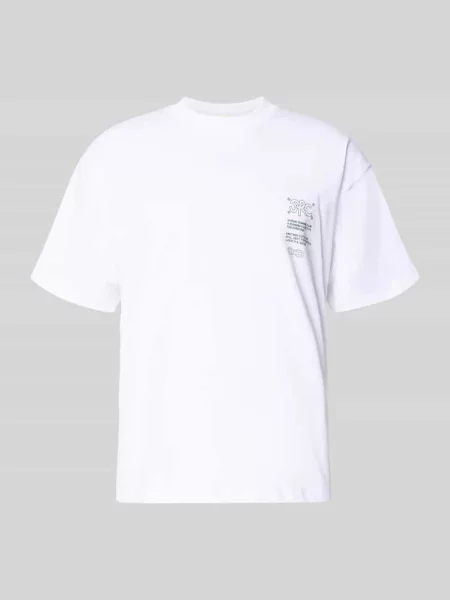 T-shirt z nadrukiem z napisem model Athletic Department' Another Cotton Lab biała