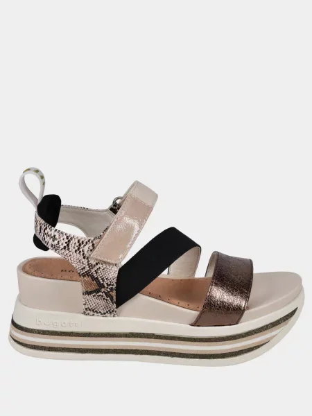 Босоніжки Bugatti Jil штучна шкіра/текстиль бежевий