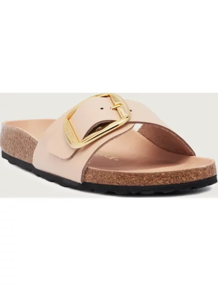 Birkenstock Bőr papucs Madrid BB | narrow fit bézs