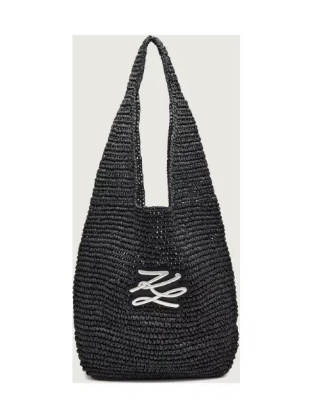 Karl Lagerfeld geantă hobo pentru femei K/AUTOGRAPH negru