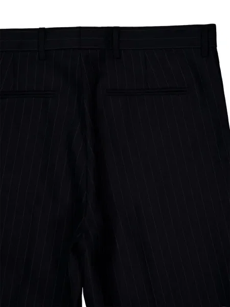 Pantaloni Givenchy de lână cu dungi negru
