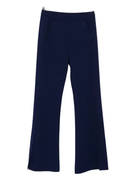 Pantaloni Patrizia Pepe cu broderie albastru