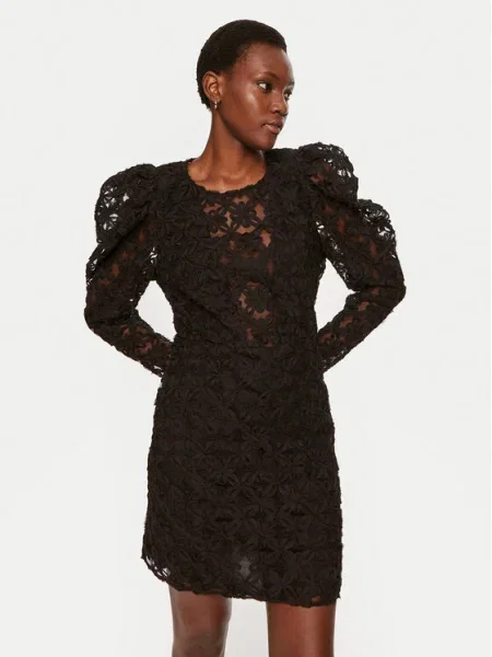 MUNTHE rochie TENNY mini evazati negru