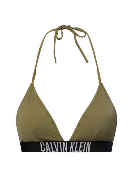 Calvin Klein stanik bikini usztywniany Kobiety Sztuczne włókno jednolity S zielony