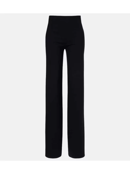 Volnene hlače Gucci črna
