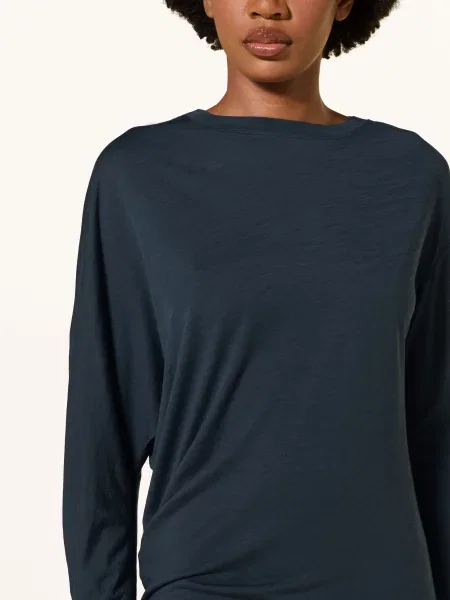 Super.Natural Funkční Tričko Yoga Loose S Merino Vlnou tmavě modrá