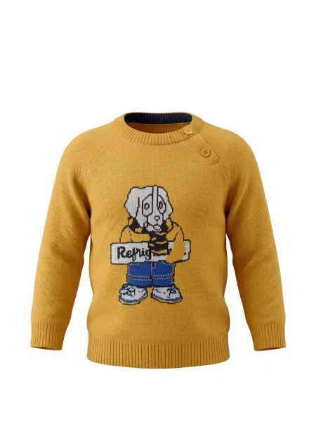 Sweter dziecięcy Refrigiwear żółty