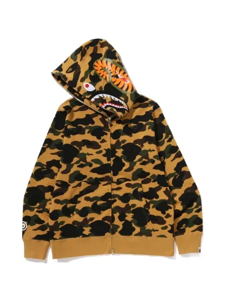 Hoodie A Bathing Ape® με σχέδιο παραλλαγής κίτρινο