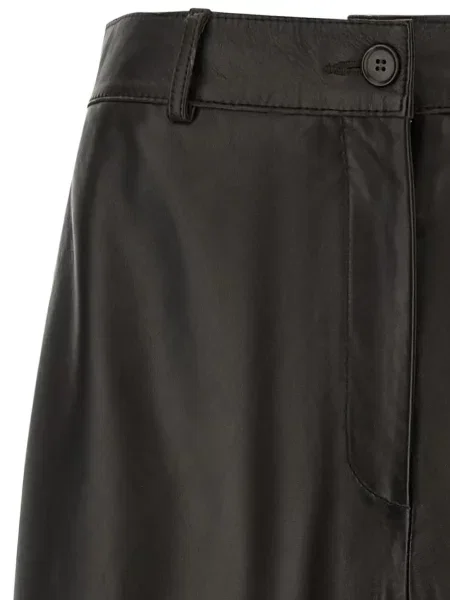 Pantaloni P.a.r.o.s.h. din piele negru