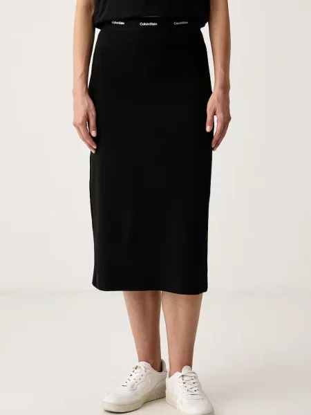 Calvin Klein Jeans fustă din cu negru