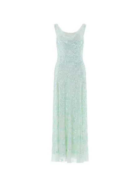 Rochie Needle & Thread cu paiete verde