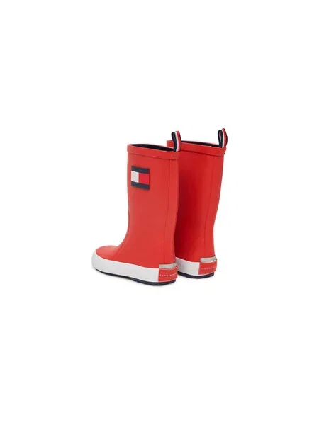 Gumicsizma Tommy Hilfiger Flag Rain Boot S piros